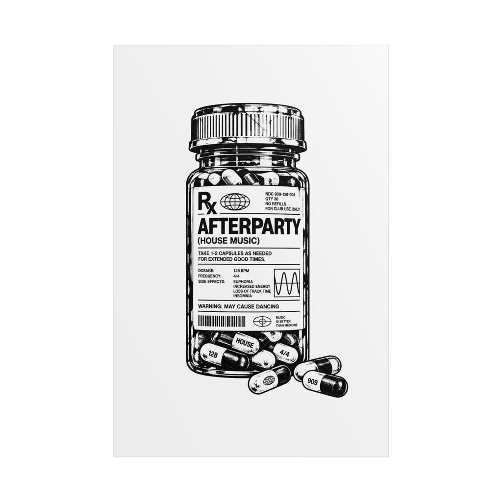 AFTERPARTY PILLS POSTER