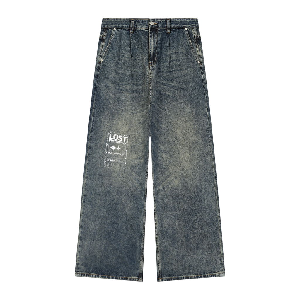 LOST FREQ DENIM WASHED BLUE