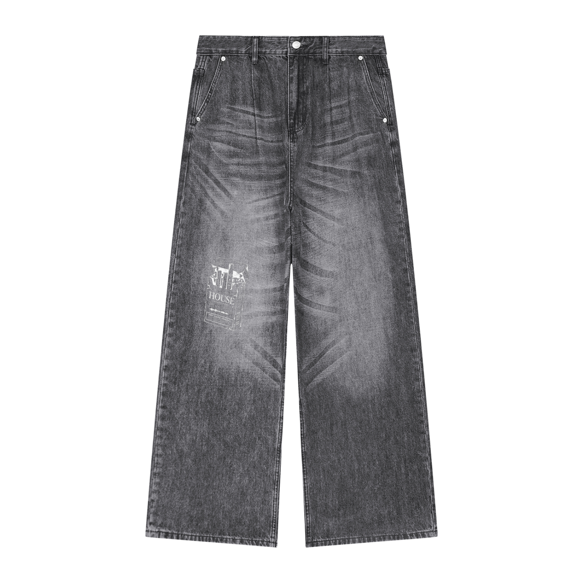 HOUSE CIGARETTE DENIM WASHED BLACK