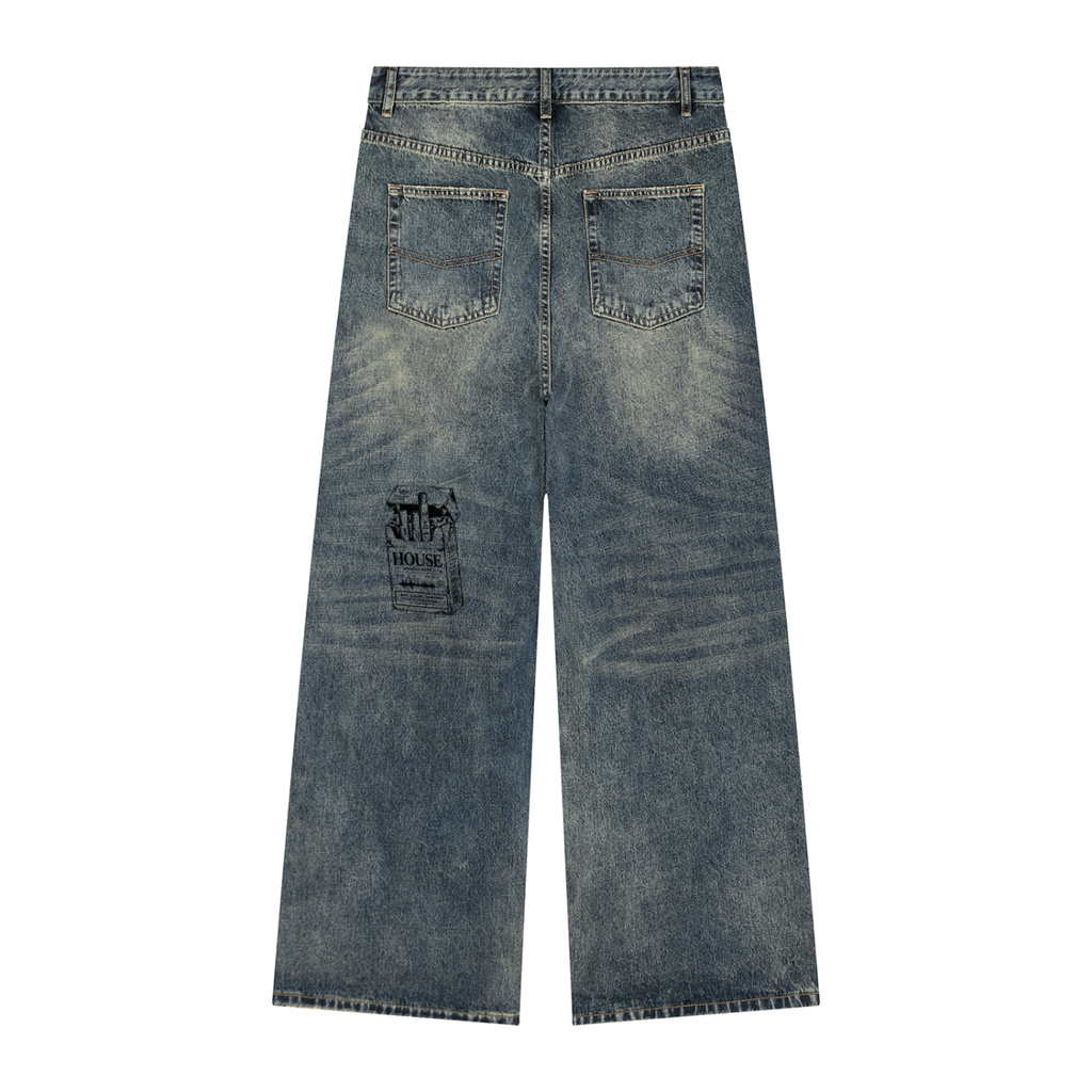HOUSE CIGARETTE DENIM WASHED BLUE