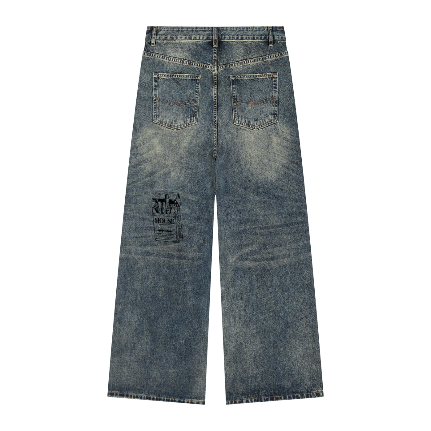 HOUSE CIGARETTE DENIM WASHED BLUE