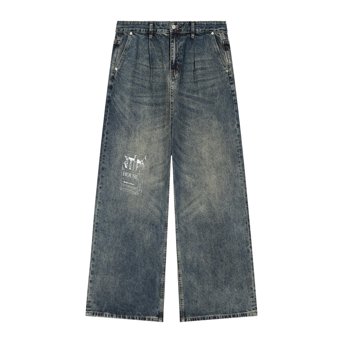 HOUSE CIGARETTE DENIM WASHED BLUE
